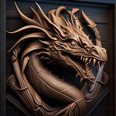 3D model dragon 3d model (STL)